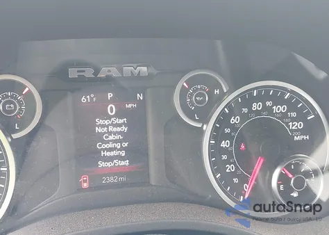 2025 Ram 1500 Tradesman 4X4 5'7 Box from USA, damaged, VIN 1C6RRFGG7SN711582